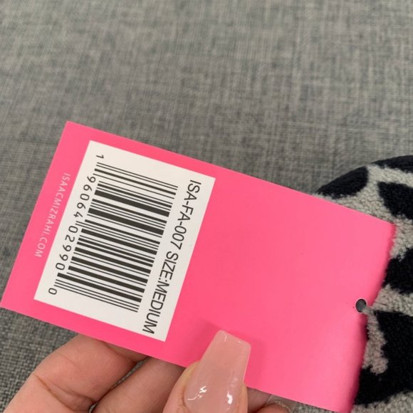 New Isaac Mizrahi New York Cozy Soft House Slippers Leopard‎ Print Medium Black - Picture 9 of 11